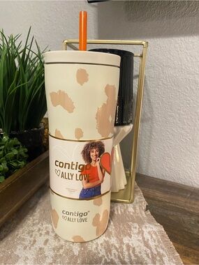 Contigo Ally Love Tumbler - Cream with Tan Spot Accents